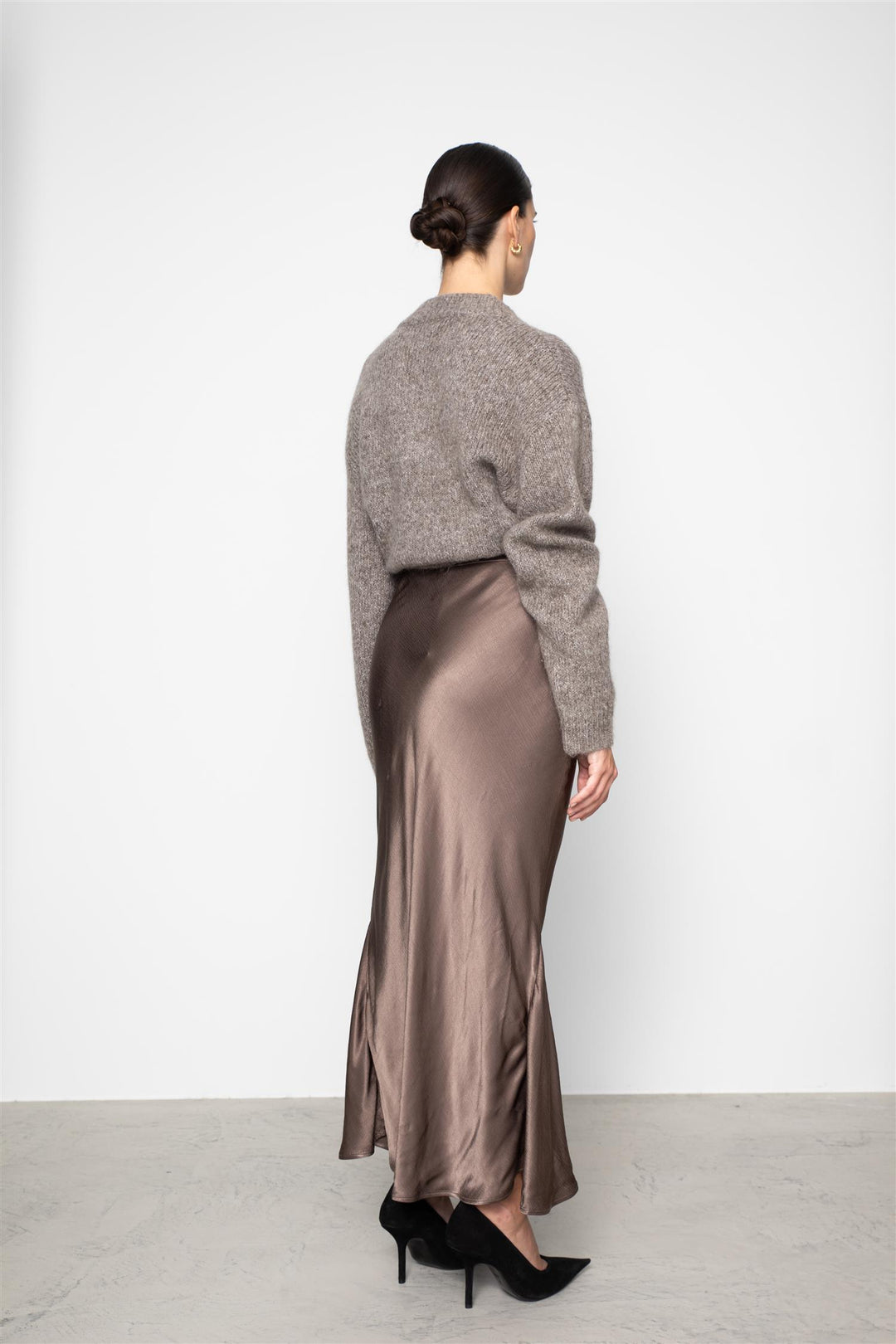 Hyro Skirt  Dark Taupe