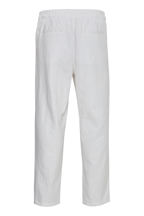 HAKAN linen mix pants  Bright White