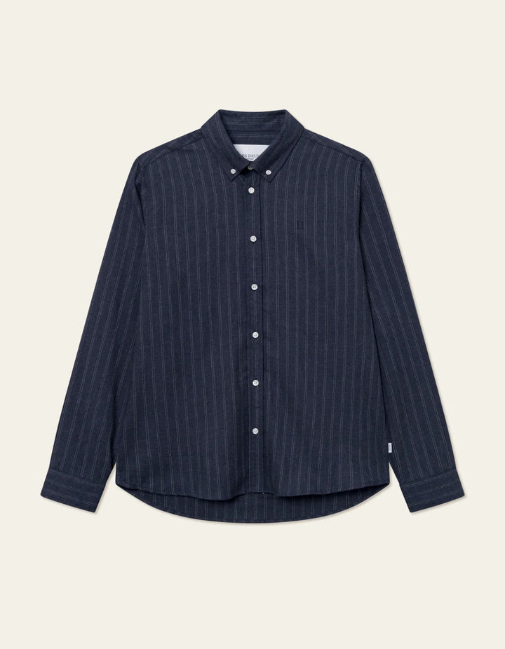 Desert Stripe Shirt  Dark Navy/Ivory