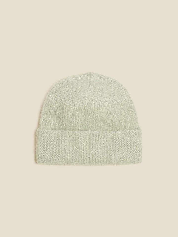 Tine Faded Knit Beanie  Lt. Green Mix