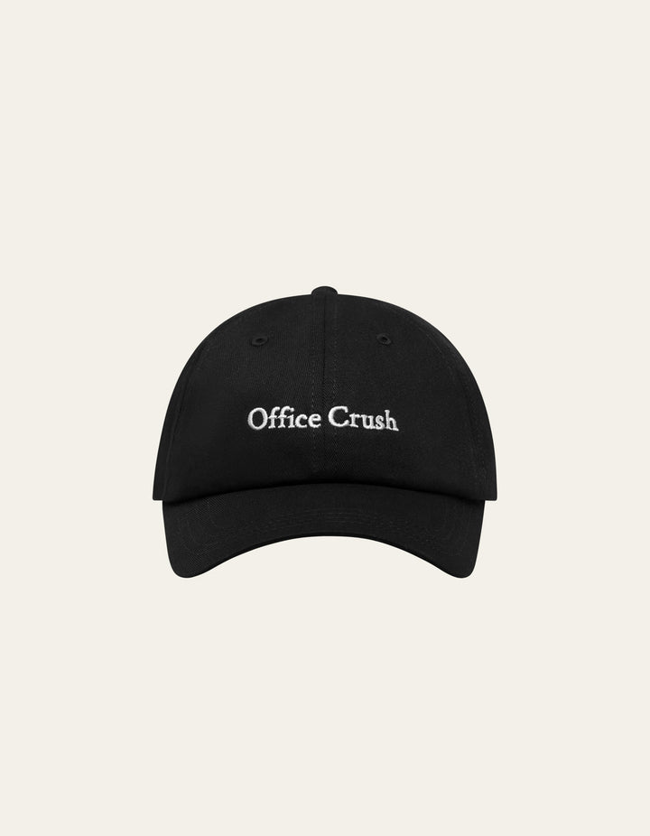 Newspaper Dad Cap  Black/Light Ivory