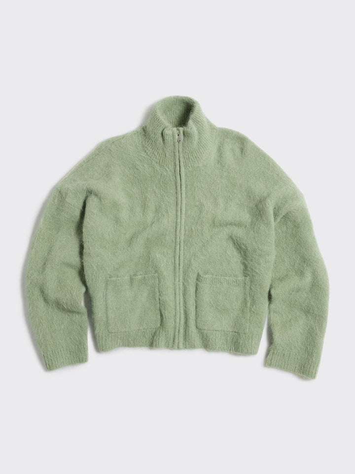 Tine Fluffy Cardigan  Green