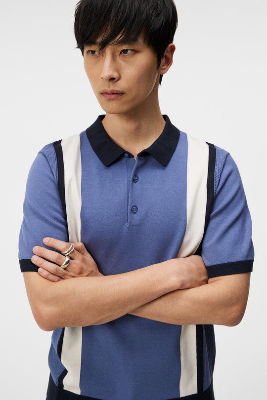 Reymond Stripe Polo  0206 Bijou Blue