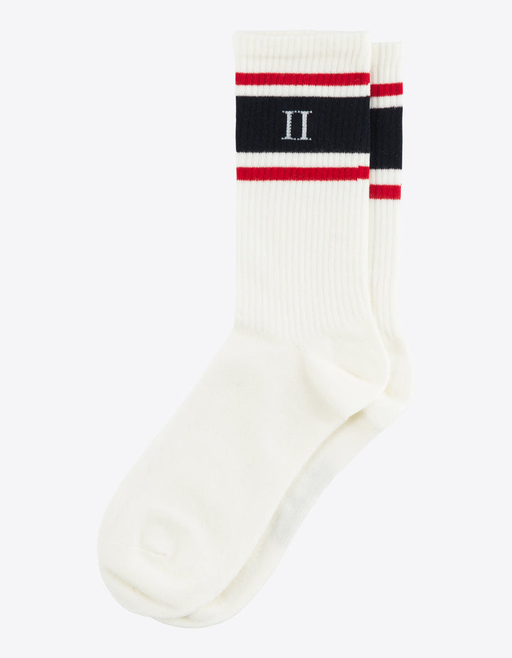 WILLIAM STRIPE 2-PK  Offwhite/Navy Red