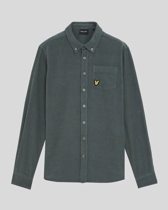 Needle Cord Shirt  Argyle Teal