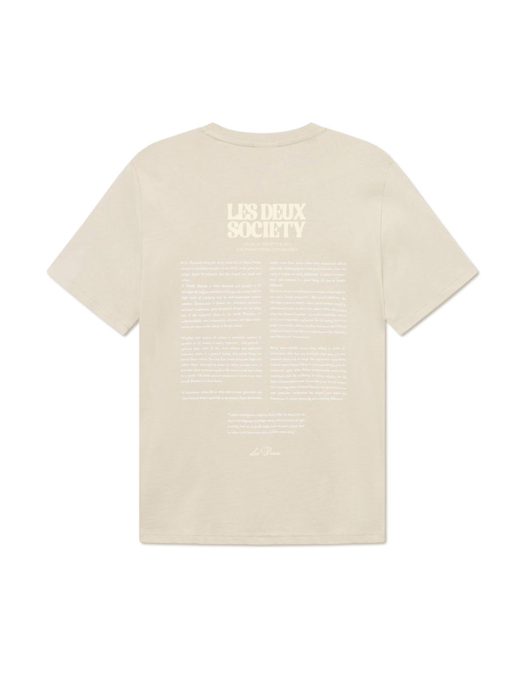 Society T-Shirt  Light Sand/Summer Melon