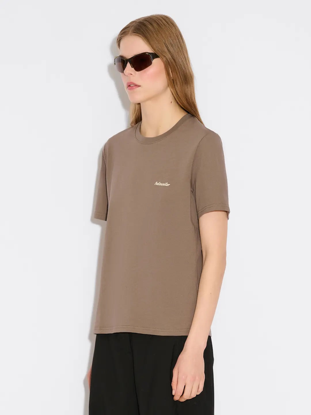 W Regular Tee  Taupe