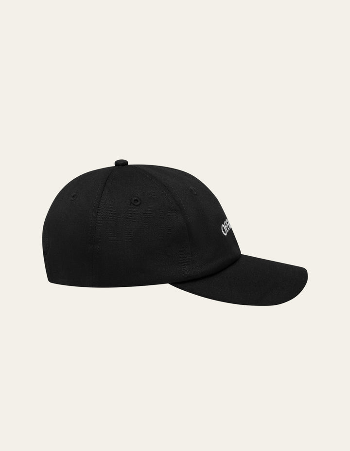 Newspaper Dad Cap  Black/Light Ivory