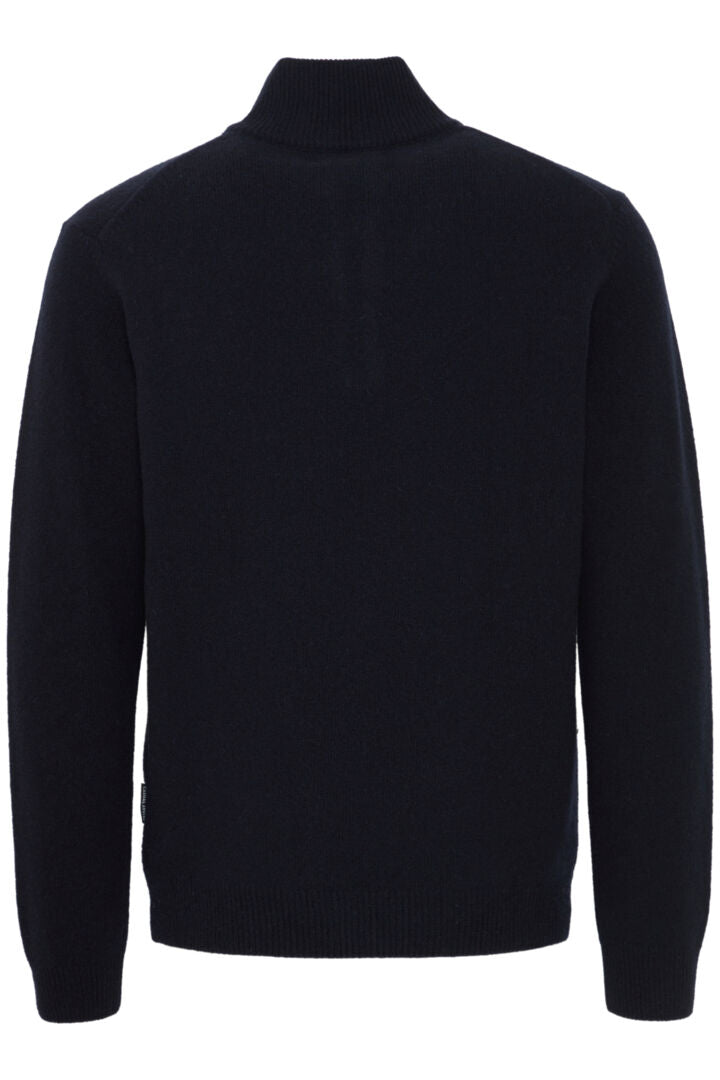 KARL halfzip lambswool knit  Dark Navy