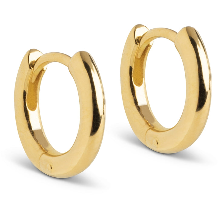 HOOPS, CHUNKY CLASSIC 8 MM  18K Gold-Plated Sterling Silver