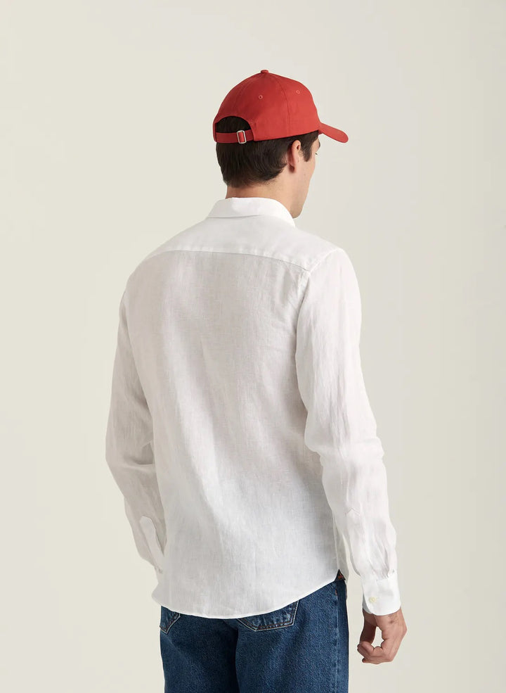 Douglas BD Linen Shirt LS  Off White