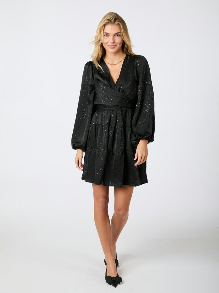 Vivina Glitter Dress  Black/Black Glitter