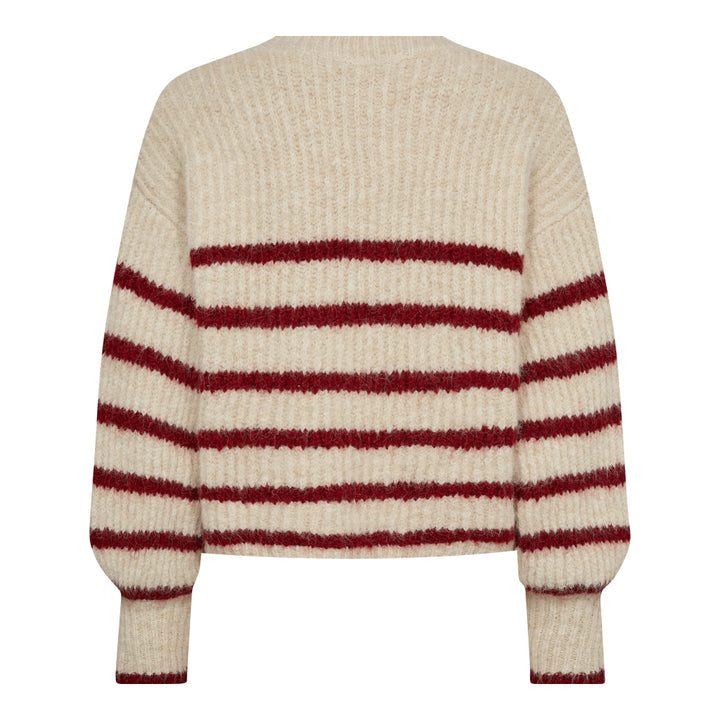 CoralieCC CROP STRIPE O-KNIT  Boneheart