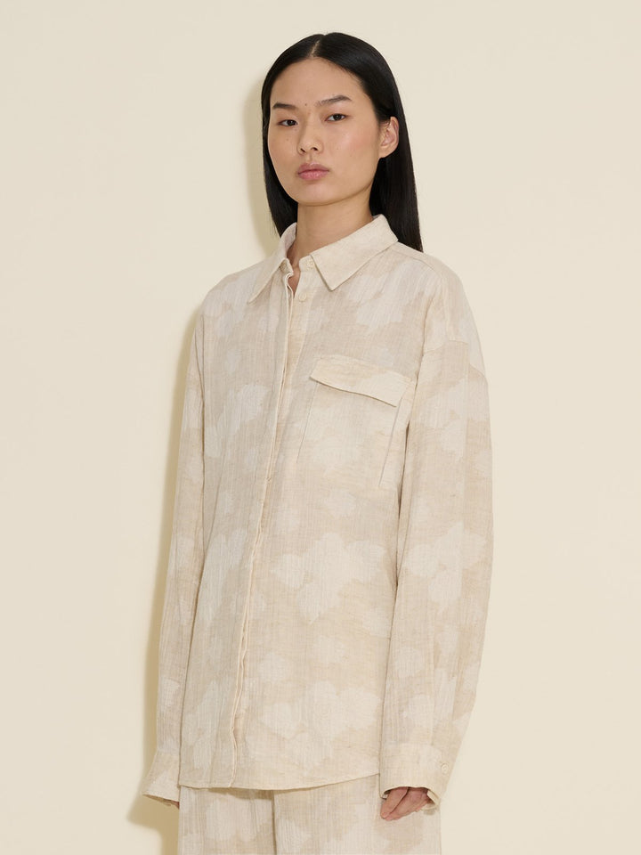 Dais Jacquard Shirt  Ecru Mix