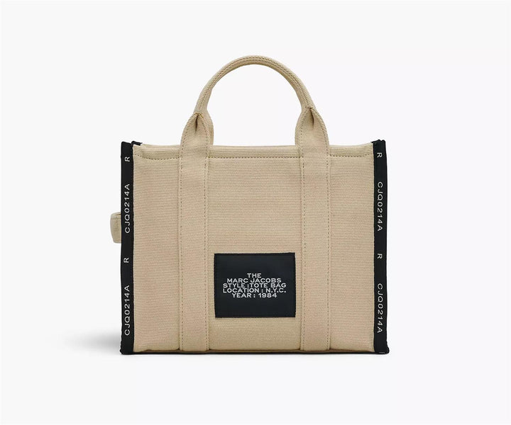 THE MEDIUM TOTE JACQUARD  Warm Sand