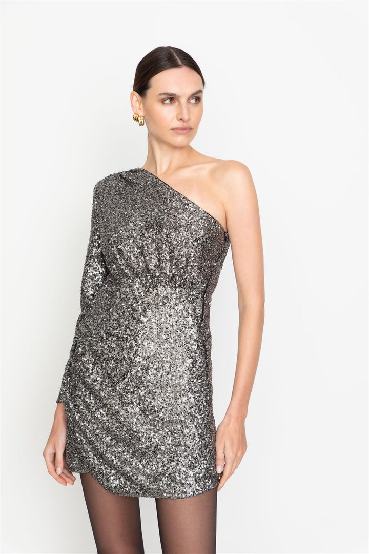 Venus Sequin Dress  Silver