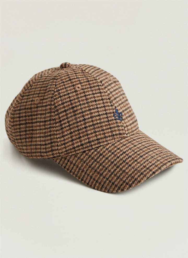 Lily Check Cap  Brown