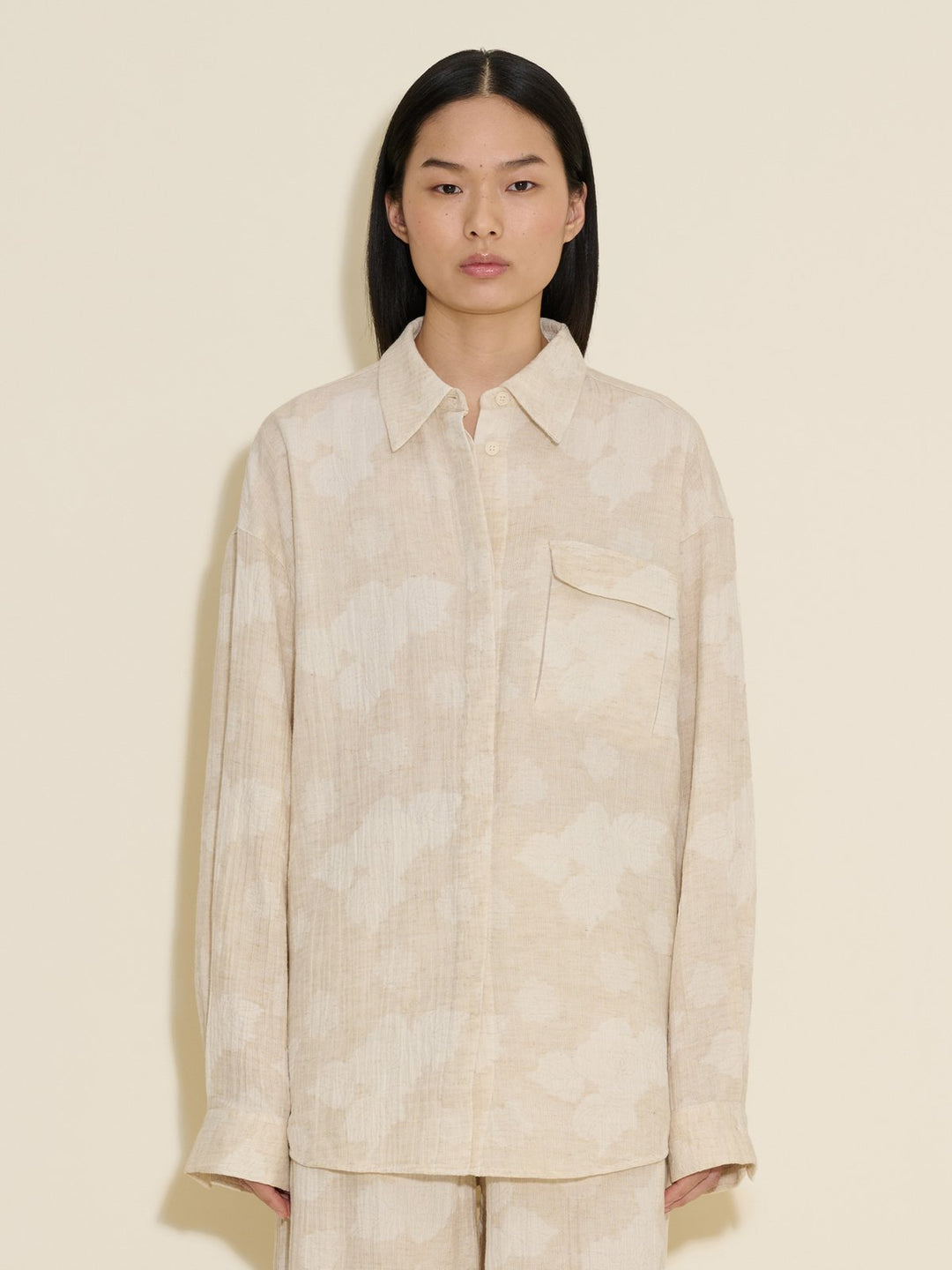 Dais Jacquard Shirt  Ecru Mix