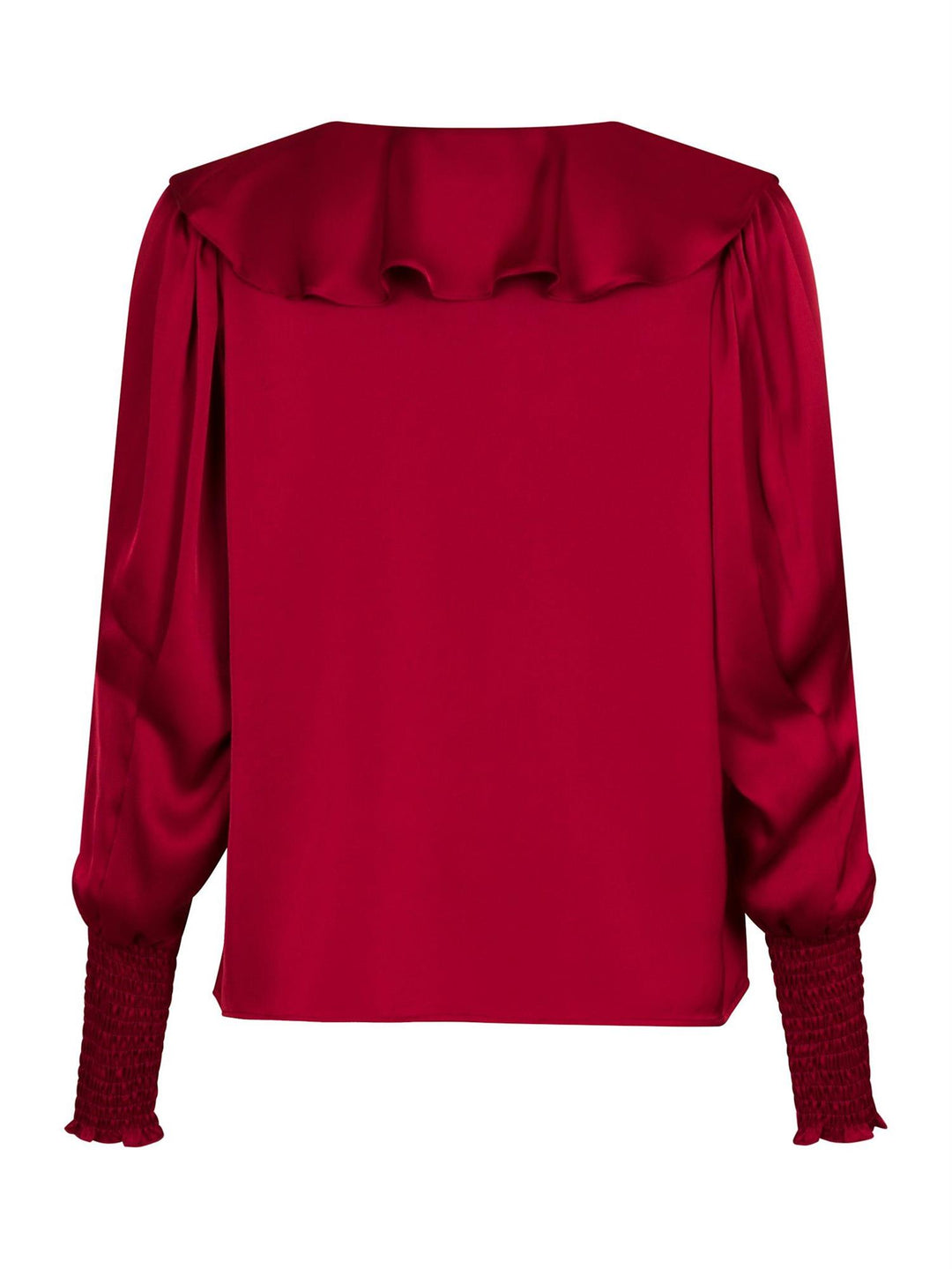 Sandie Sateen Blouse  Wine