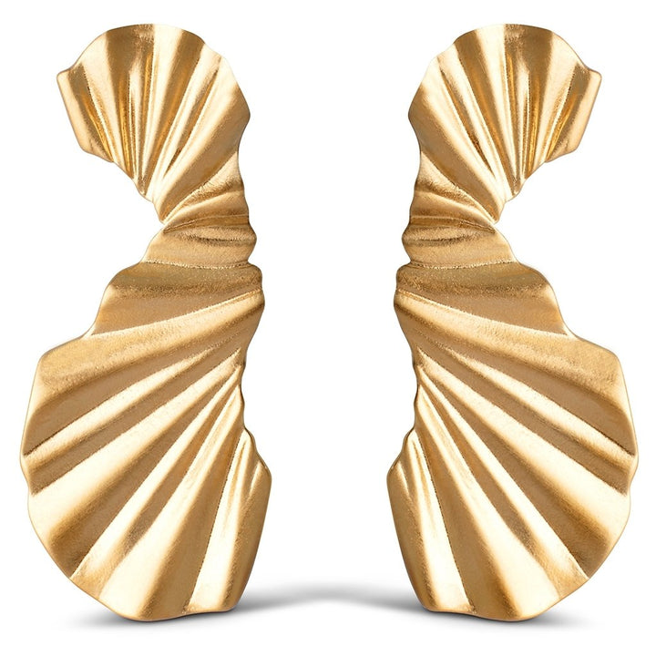 EARRING BIG WAVE  Gold