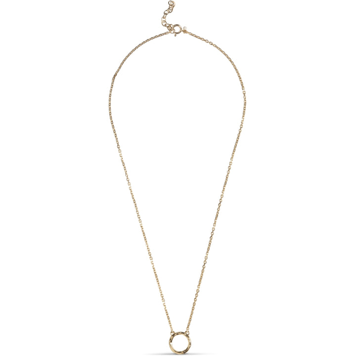 Necklace, Treasure  18 K Gold-Plated Recycled 925 Sterling Silver/Matt