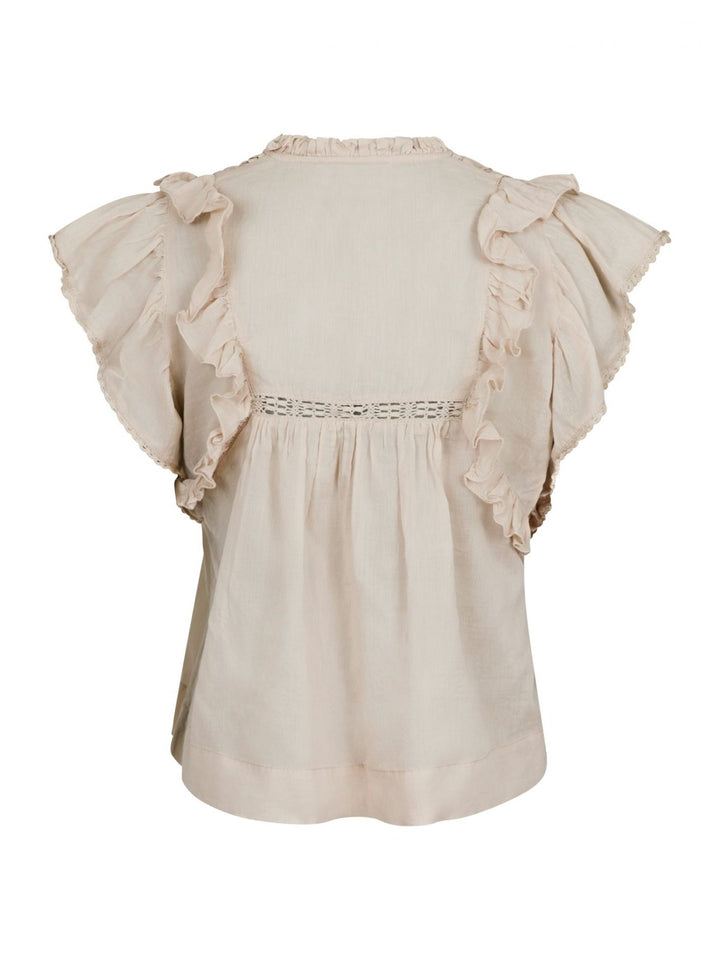 Jayla S Voile Top  Sand