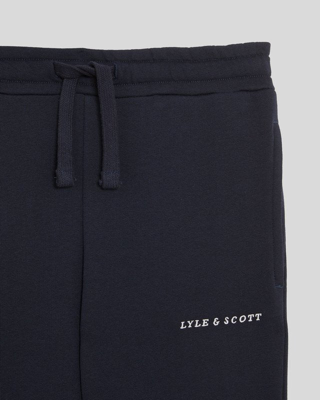 Script Embroidered Sweatpant  Dark Navy