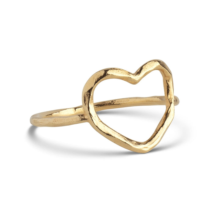 RING, ORGANIC HEART  Gold