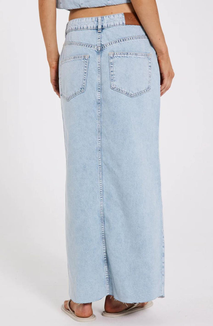 Ninni maxi denim skirt  Blue Light Wash