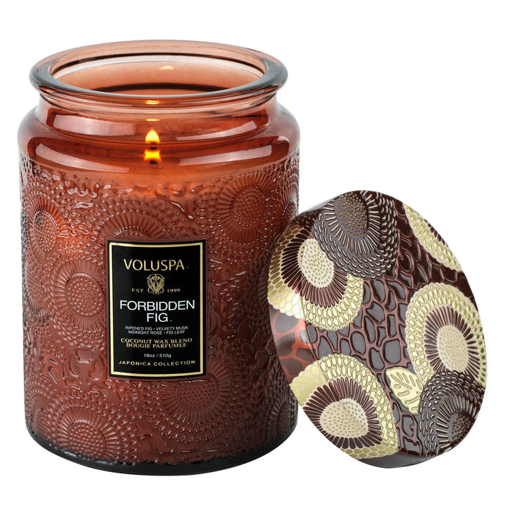 LARGE JAR CANDLE 100 TIM  Forbidden Fig