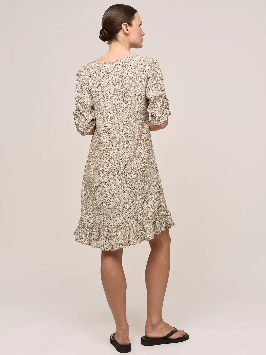 Ellen Dress  Petite Antrachite Flower