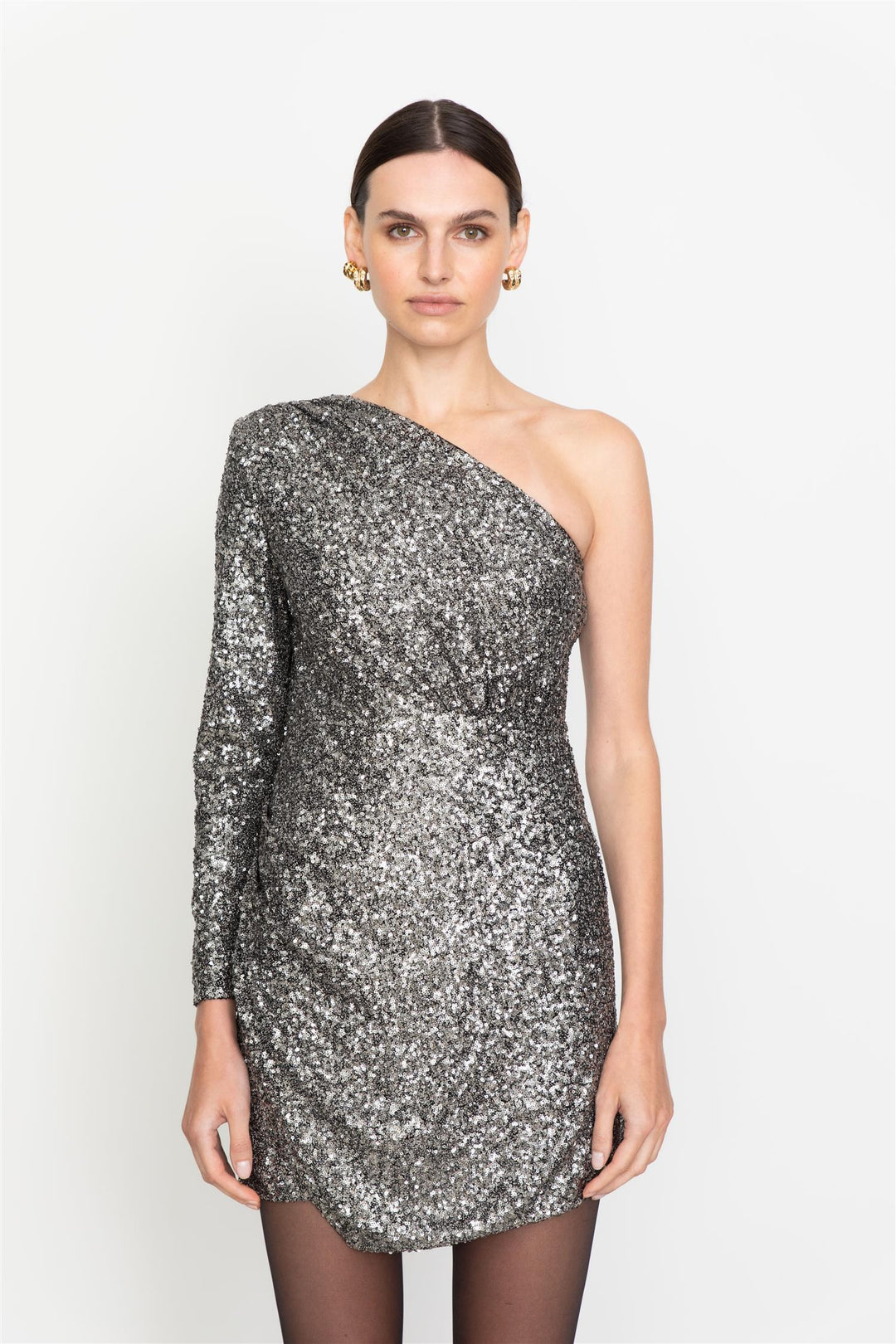 Venus Sequin Dress  Silver