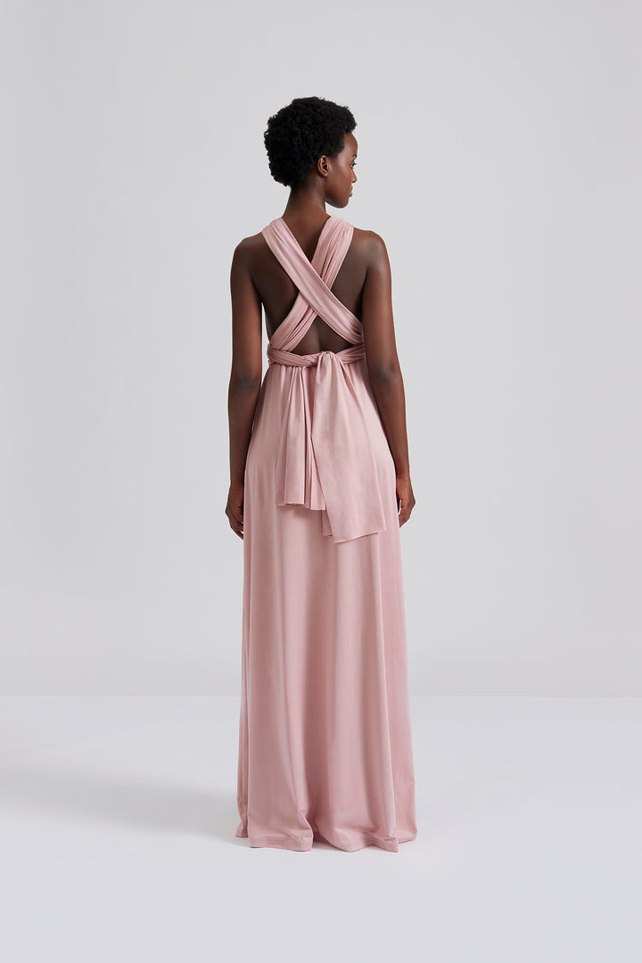 LOLA WRAP DRESS  Blush