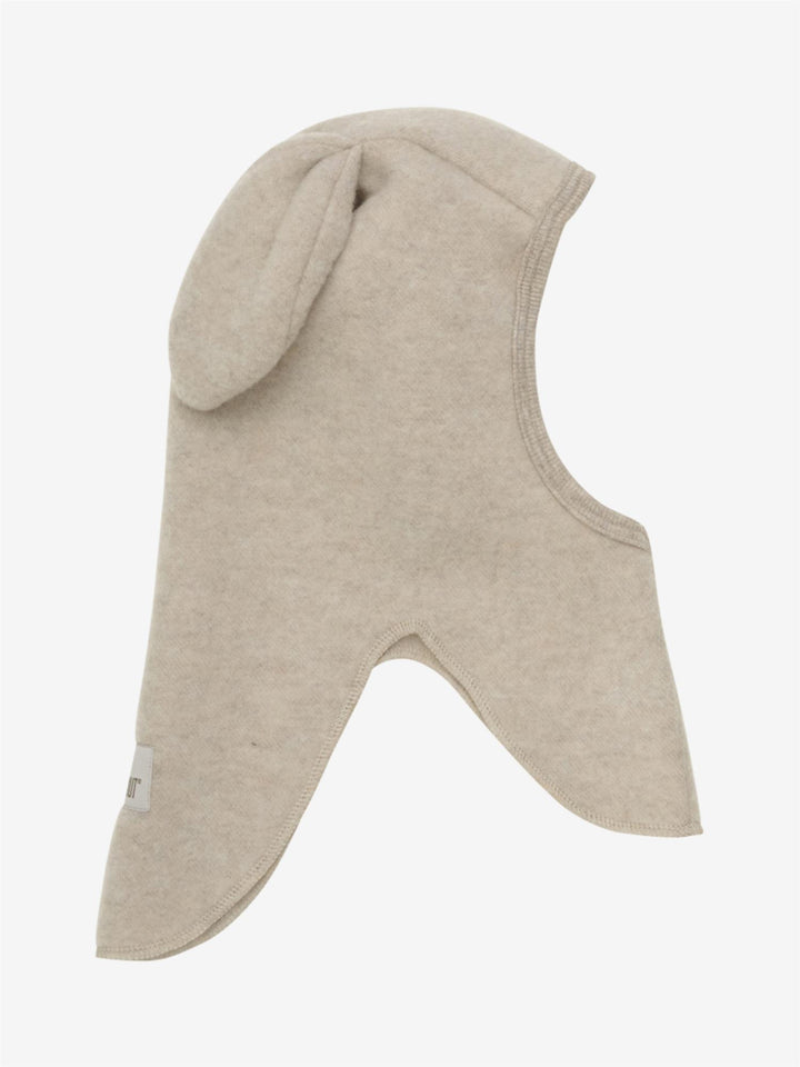 Balaclava Ears Wool Fleece  Camel Melange