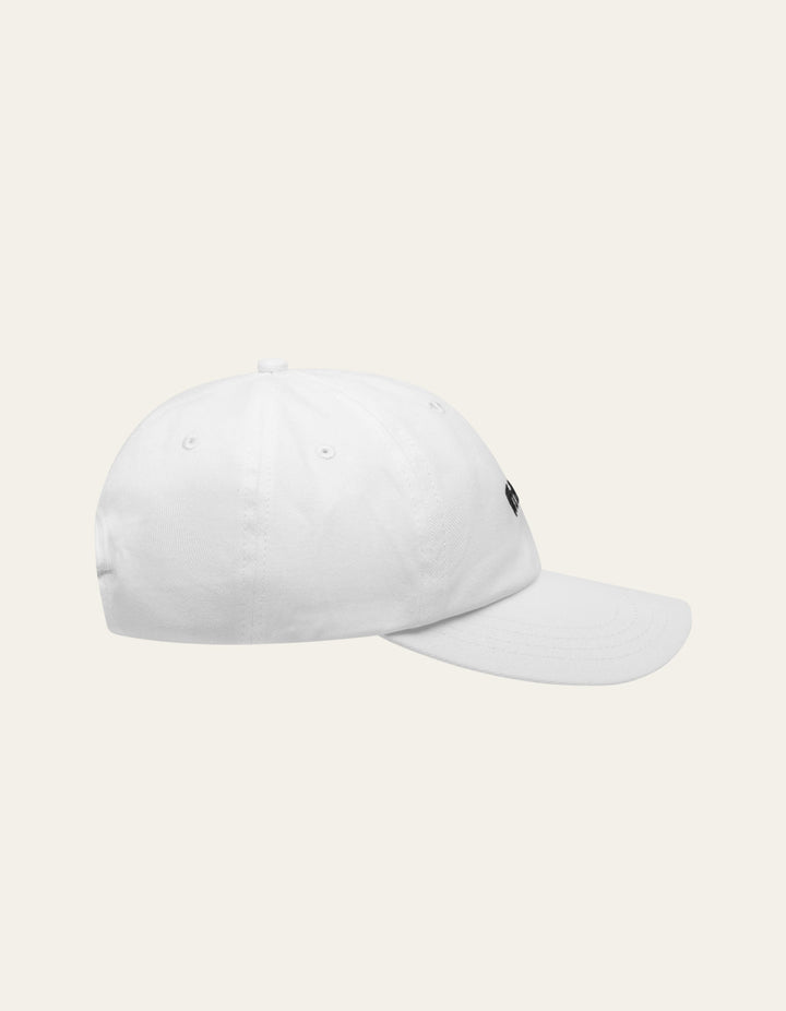 Newspaper Dad Cap  Light Ivory/Black