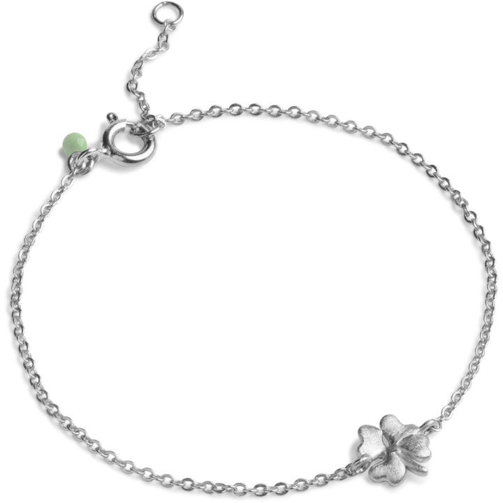 BRACELET, ORGANIC CLOVER  Silver