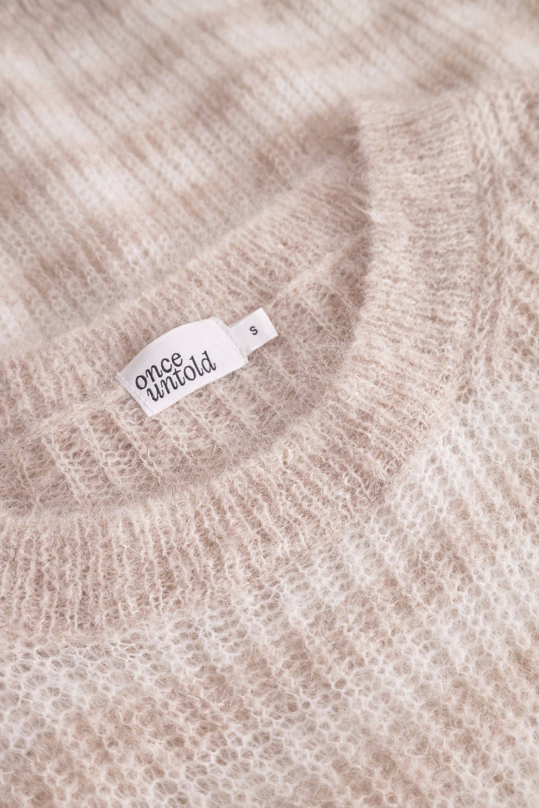 Flora RN Sweater  Beige Stripe