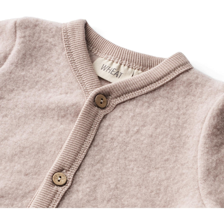 WOOL FLEECE CARDIGAN KARI  Dry Rose