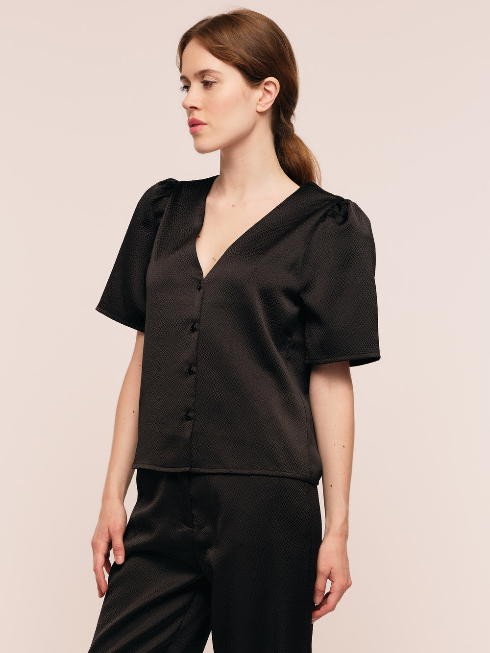 Vesta Blouse  Black