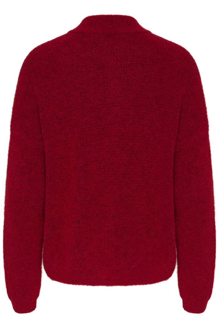 AlphaGZ short cardigan  Haute Red Melange