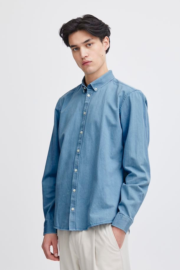 ANTON BD LS DENIM  Denim Light Blue