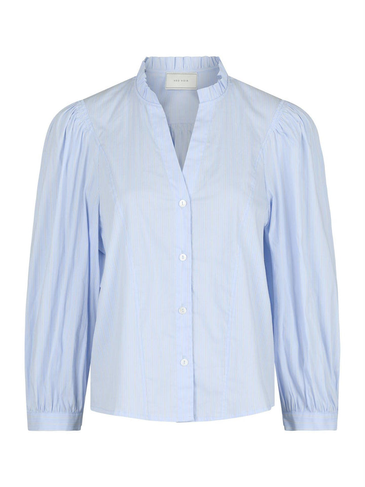 Barba Stripe Blouse  Light Blue