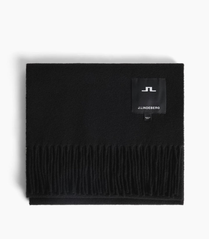 Champ Solid Wool Scarf  Black