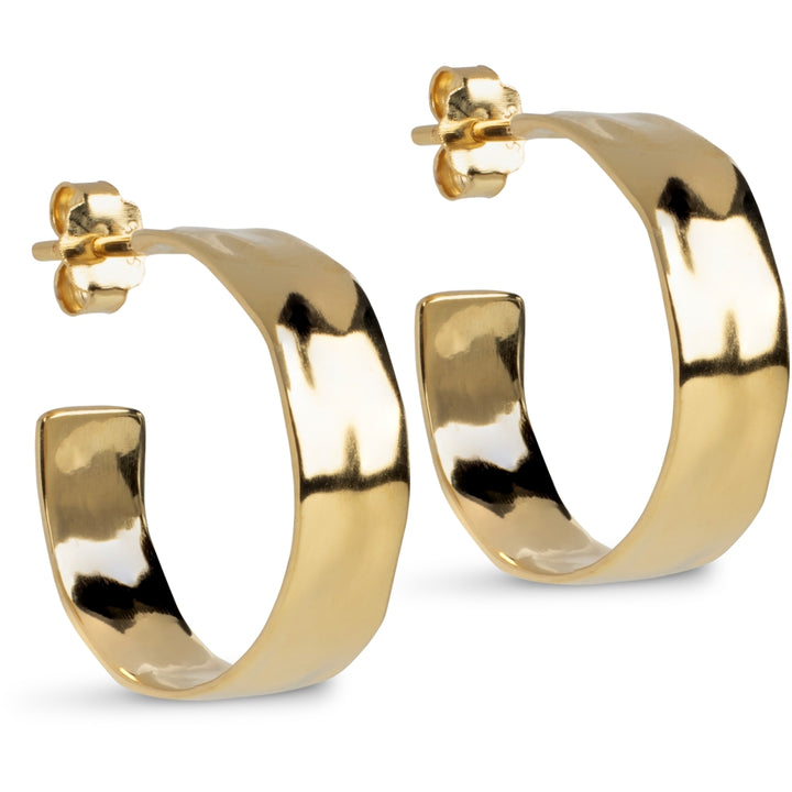 HOOPS, SANDRA NARROW  18K Gold-Plated Sterling Silver