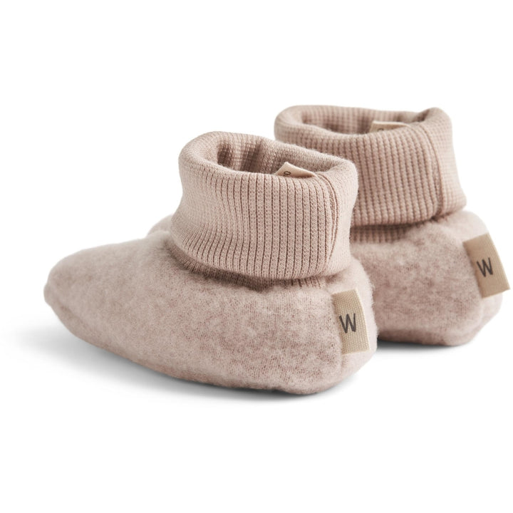 WOOL FLEECE BOOTIES LEI  Dry Rose