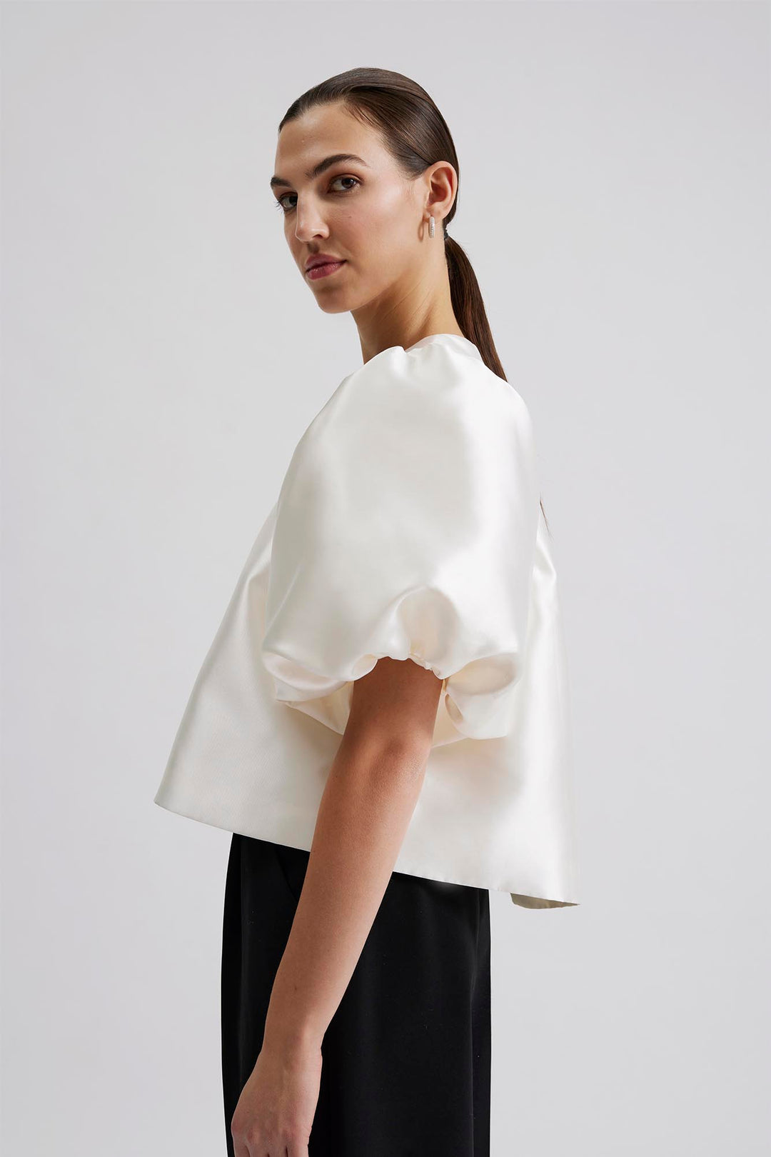 CLEO POUF SLEEVE BLOUSE  Ivory