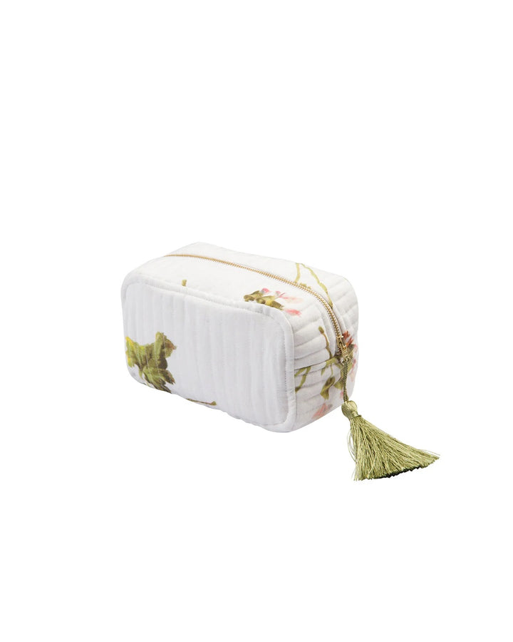 Cosmetic Bag Linen  Botanical