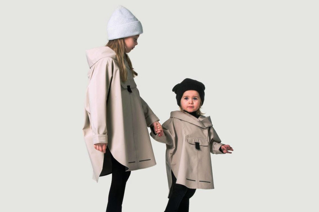 BERGEN MINI PONCHO  Beige