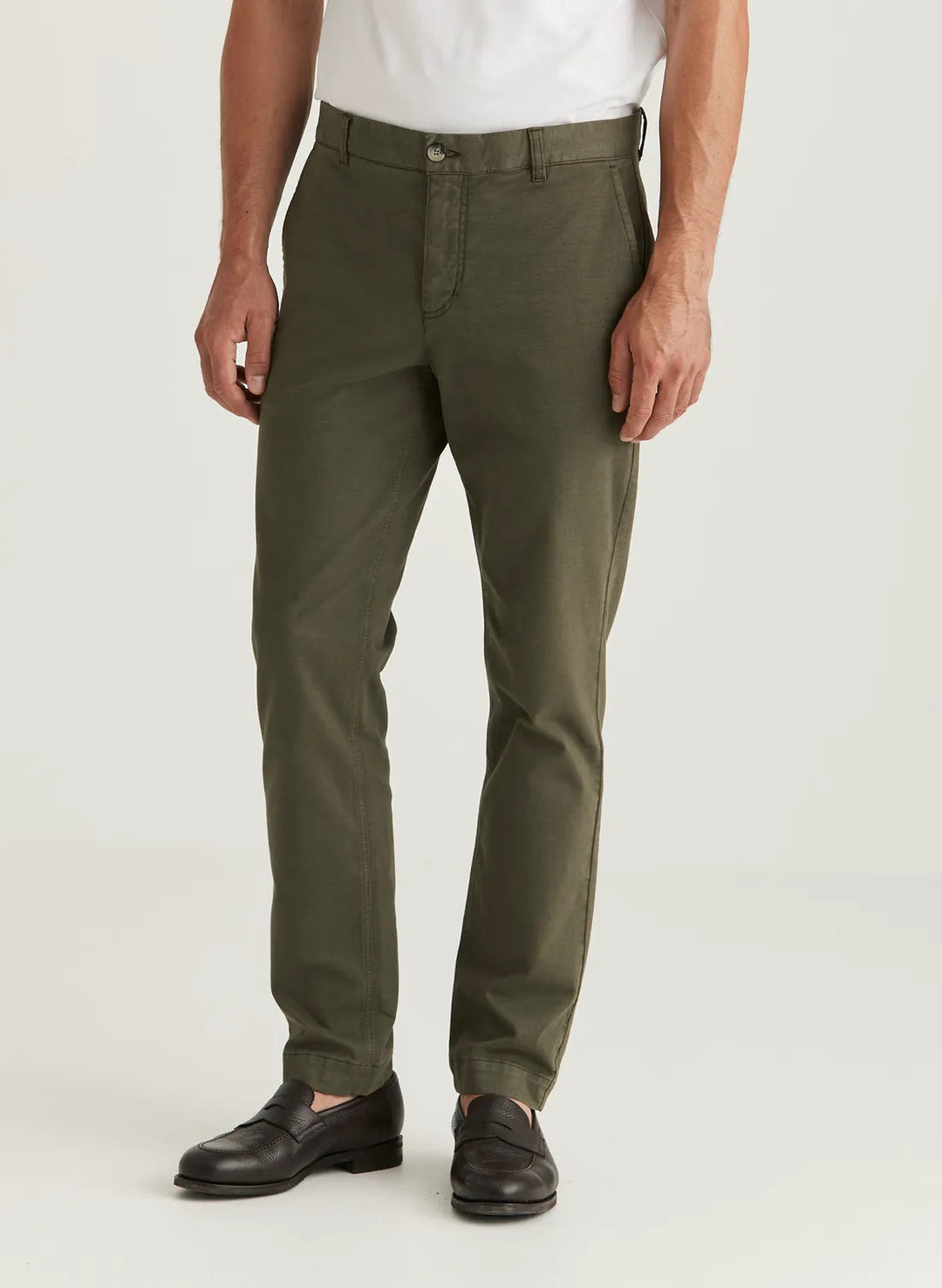 Jeffrey Brushed Chino  Olive