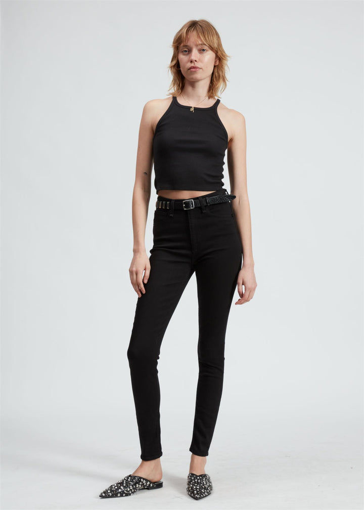 FLEXI NINA HIGH RISE FULL LENGTH SKINNY  Black